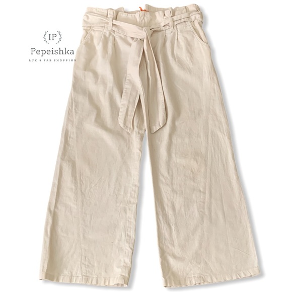 BCBG Paperbag-Waist Pant Linen Blend - Picture 2 of 10